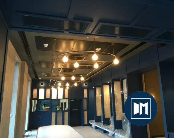 Drywall Machines dry-lining work on site