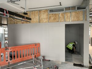 Manchester City Centre - Part of NOMA project -DrywallMachines -Drywall - Partitions - Boarding 2nd fix partitions (5)