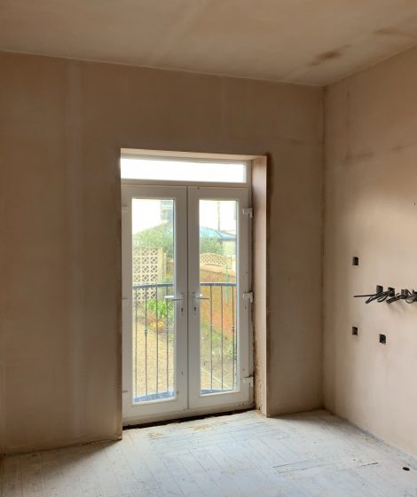 DrywallMachines contractors Residential Private and Commercial -Lytham St Annes - 2 bed Apartment Renovation - Kitchen - Plastering-562